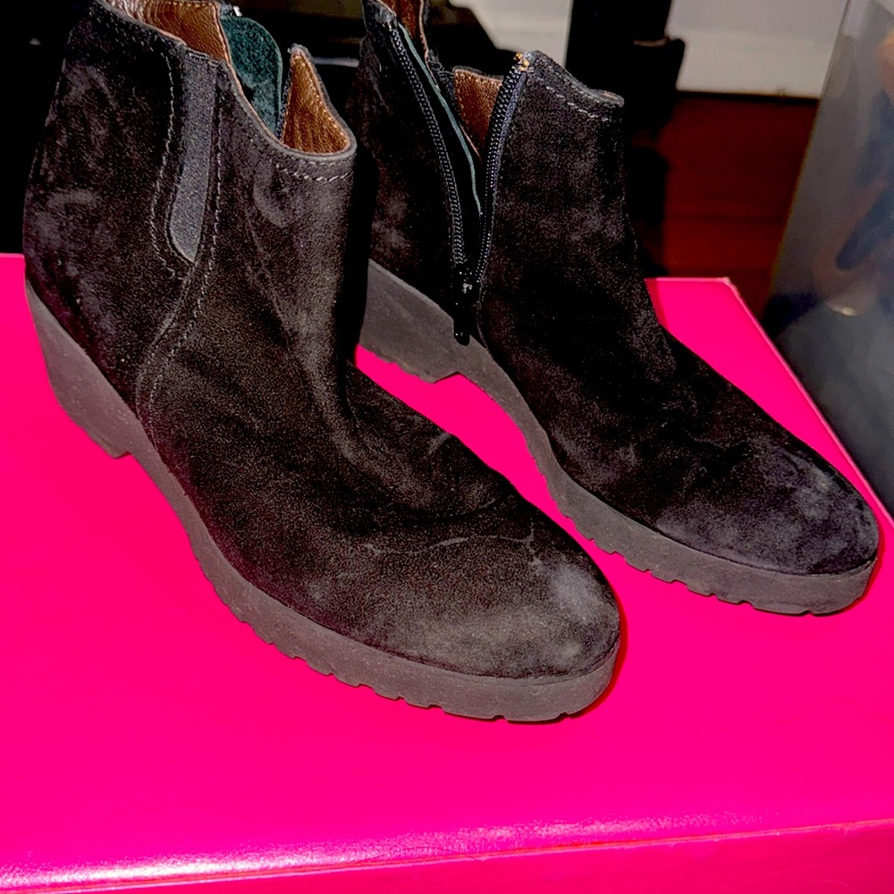 Eliot Zed Brandy Suede Boots Size 36 1/2